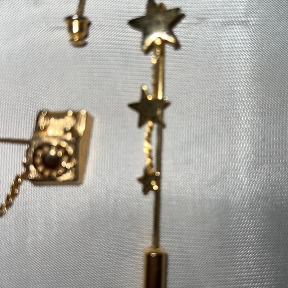 Avon Pin and 8 Stick Pins Lot Telephone Flower Lock Moon Butterfly Bird Stars - Picture 5 of 12